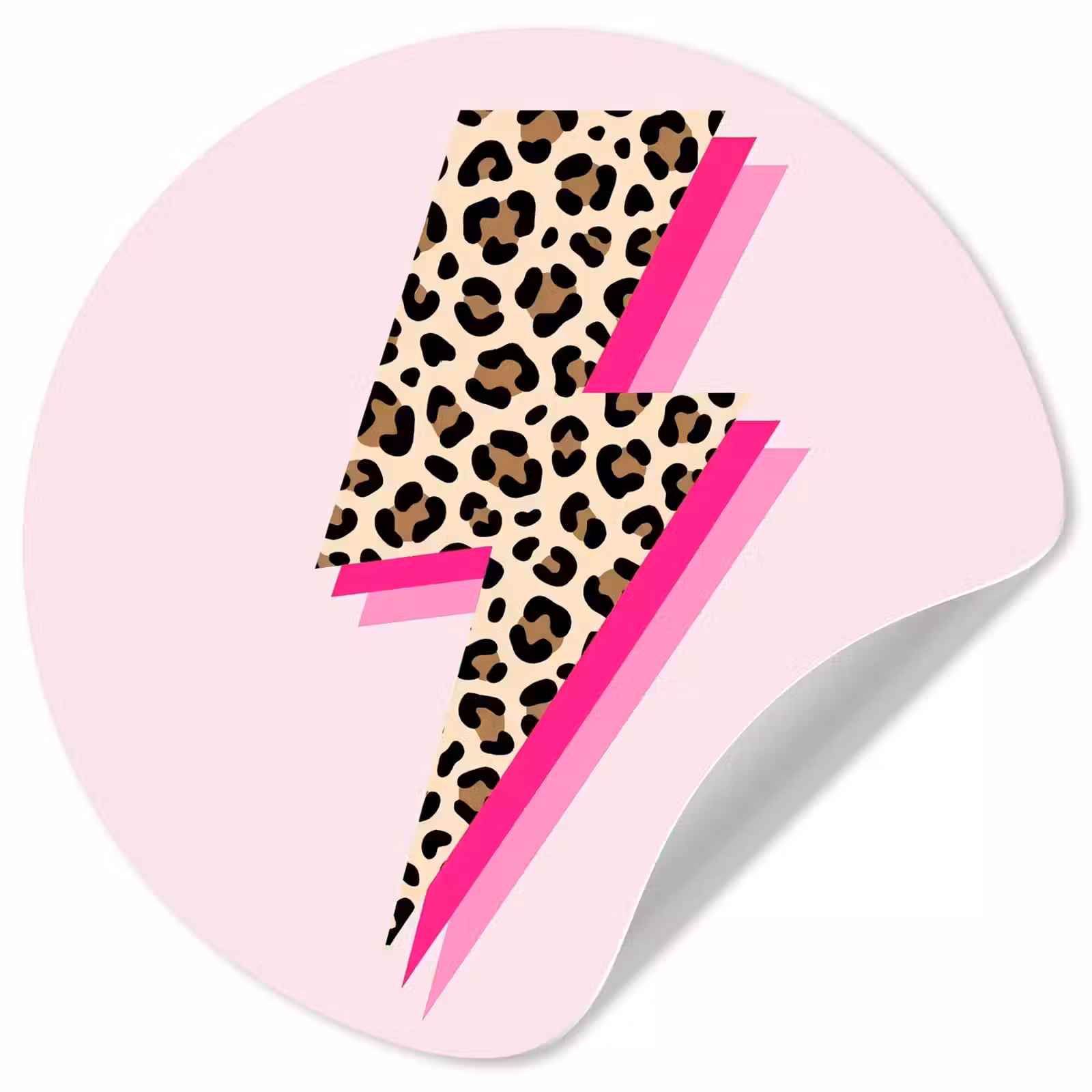 Behangcirkel - Stippen - Roze - Bliksem — 1
