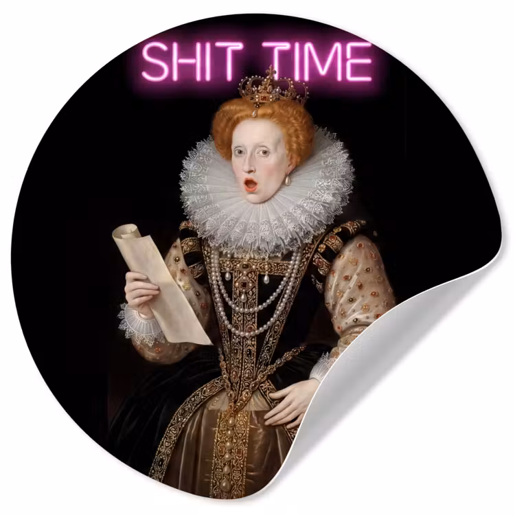 Behangcirkel - Portret - Humor - Neon — 1