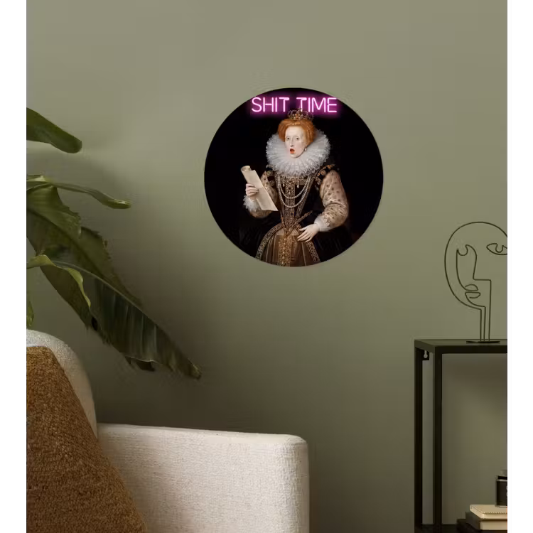Behangcirkel - Portret - Humor - Neon — 3