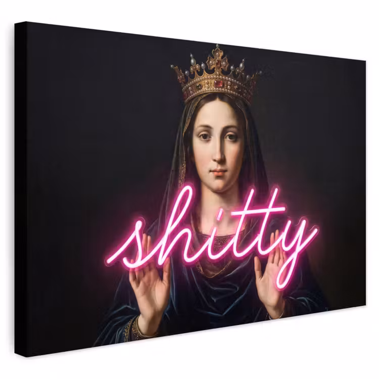 Buiten canvas - Ironisch - Tekst - Neon — 1