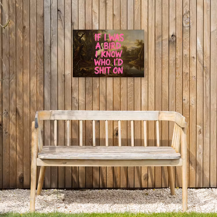 Buiten canvas - Klassiek - Humor - Roze — 3