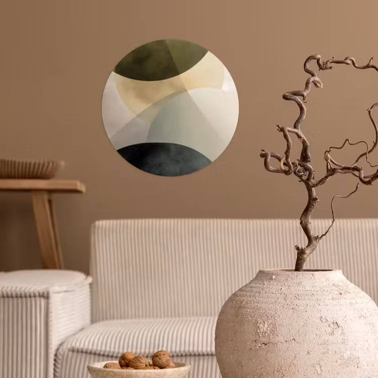 Behangcirkel - Vlakken - Abstract - Beige - Cirkels — 2