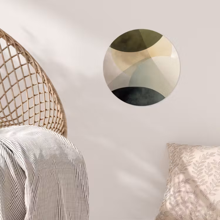 Behangcirkel - Vlakken - Abstract - Beige - Cirkels — 5