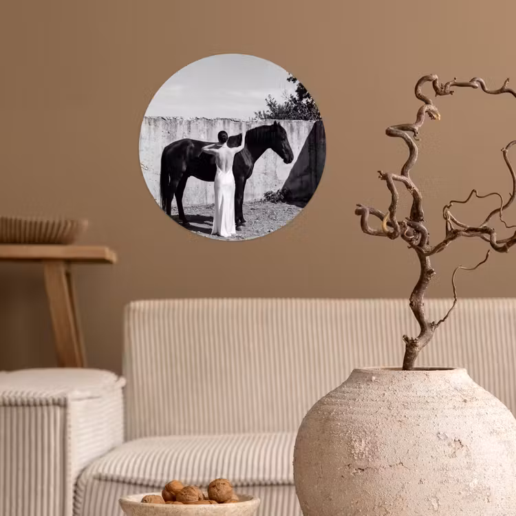 Behangcirkel - Vrouw - Paard - Artistiek — 2