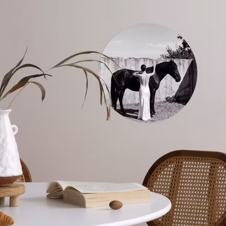 Behangcirkel - Vrouw - Paard - Artistiek — 4