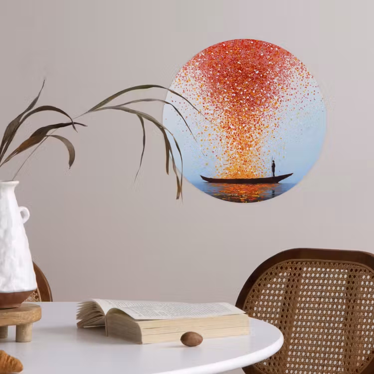 Behangcirkel - Wolk - Confetti - Boot - Wateroppervlakte — 4