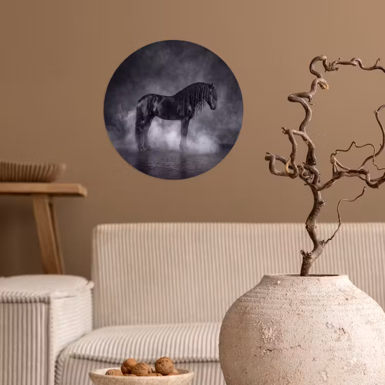 Behangcirkel - Paard - Magisch - Zwart — 2