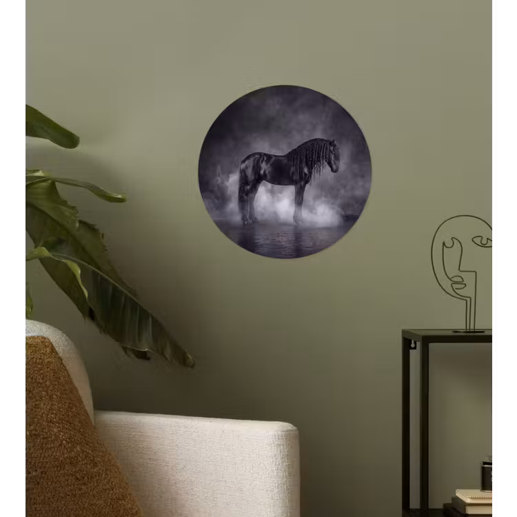 Behangcirkel - Paard - Magisch - Zwart — 3