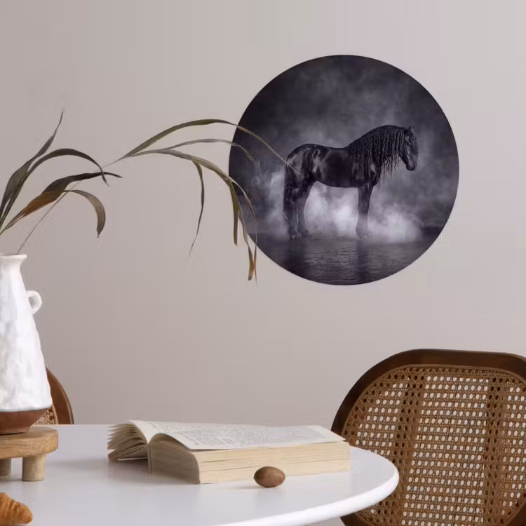 Behangcirkel - Paard - Magisch - Zwart — 4