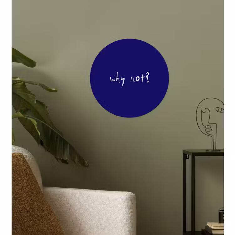 Behangcirkel - Why not - Blauw - Handgeschreven — 3