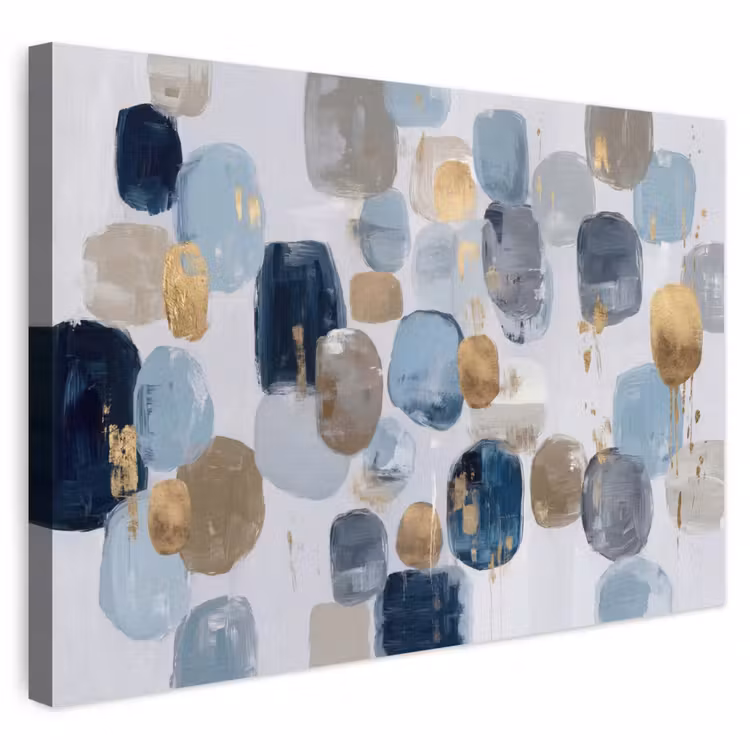 Buiten canvas - Abstract - Goud - Vormen — 1