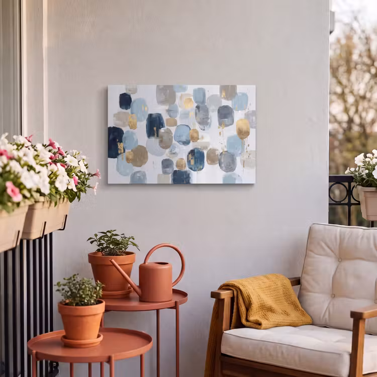 Buiten canvas - Abstract - Goud - Vormen — 4