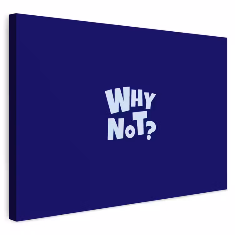 Buiten canvas - Blauw - Why not - Minimalistisch — 1