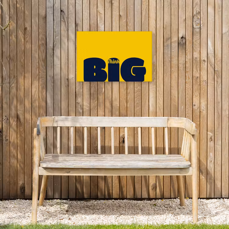 Buiten canvas - Geel - Think big - Grafisch — 3
