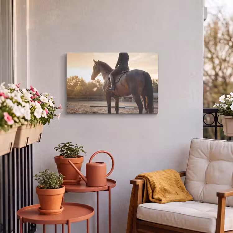 Buiten canvas - Harmonie - Ruiter - Zon — 4