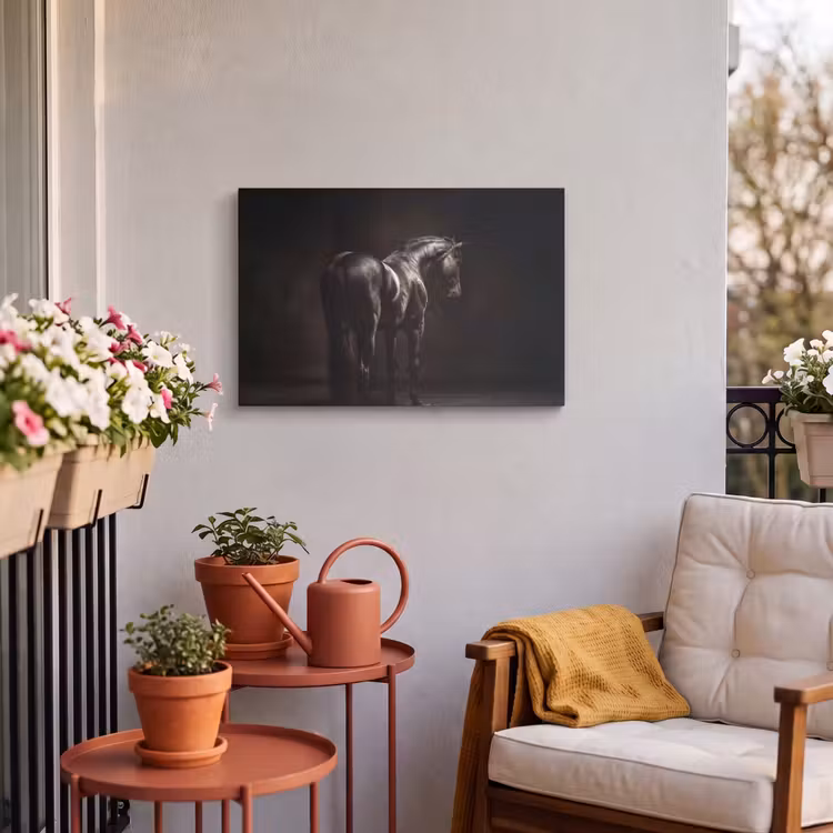 Buiten canvas - Krachtig - Paard - Donker — 4