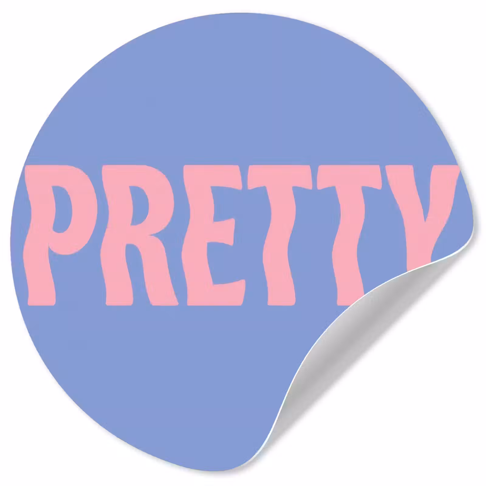 Behangcirkel - Pretty - Roze - Blauw - Golvend — 1