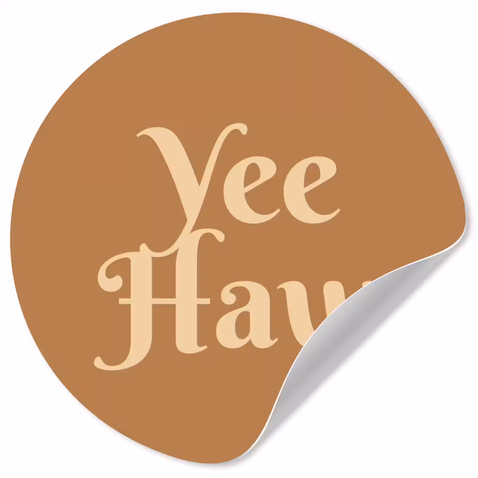 Behangcirkel - Yee haw - Bruin - Minimalistisch — 1
