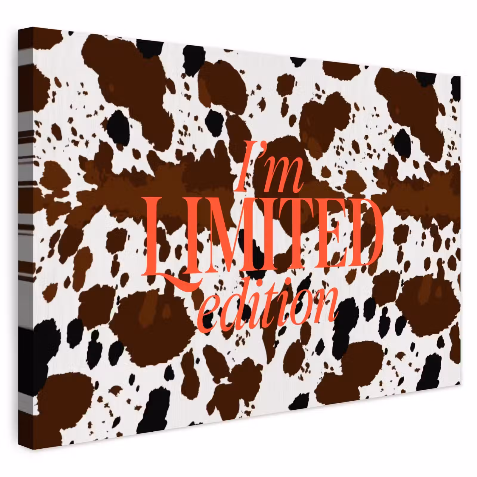 Buiten canvas - Koeienprint - Limited edition - Rood — 1