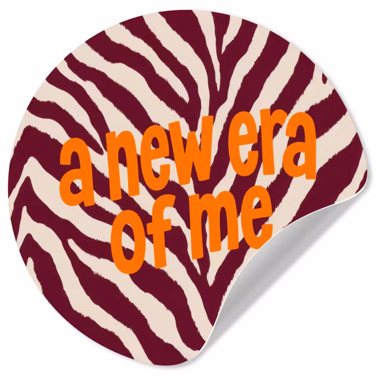 Behangcirkel - New era - Bordeaux - Zebraprint — 1