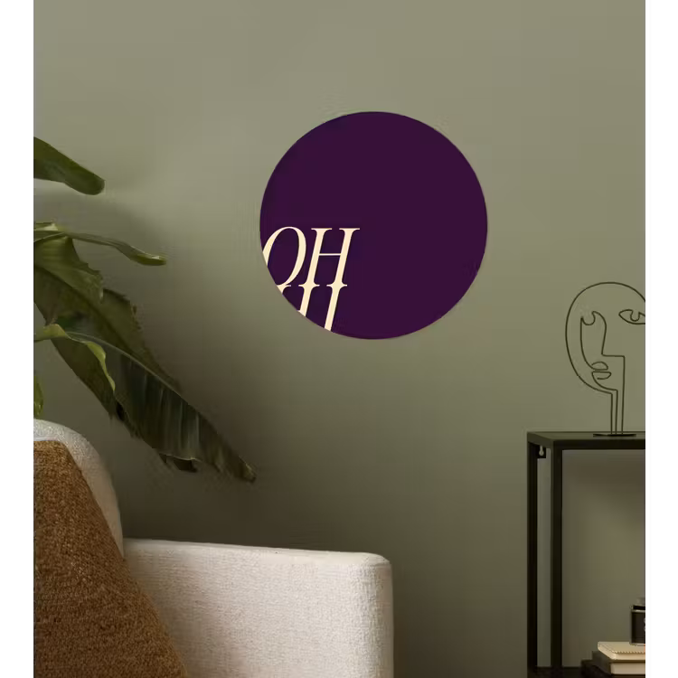 Behangcirkel - Oh hi - Paars - Cursief — 3