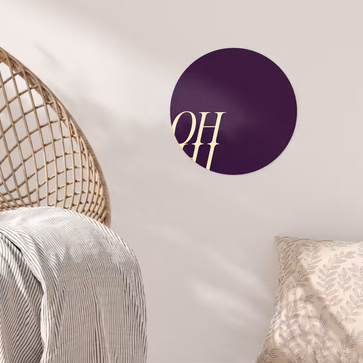 Behangcirkel - Oh hi - Paars - Cursief — 5