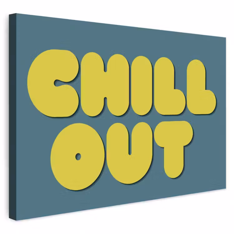 Buiten canvas - Chill out - Geel - Blauw — 1