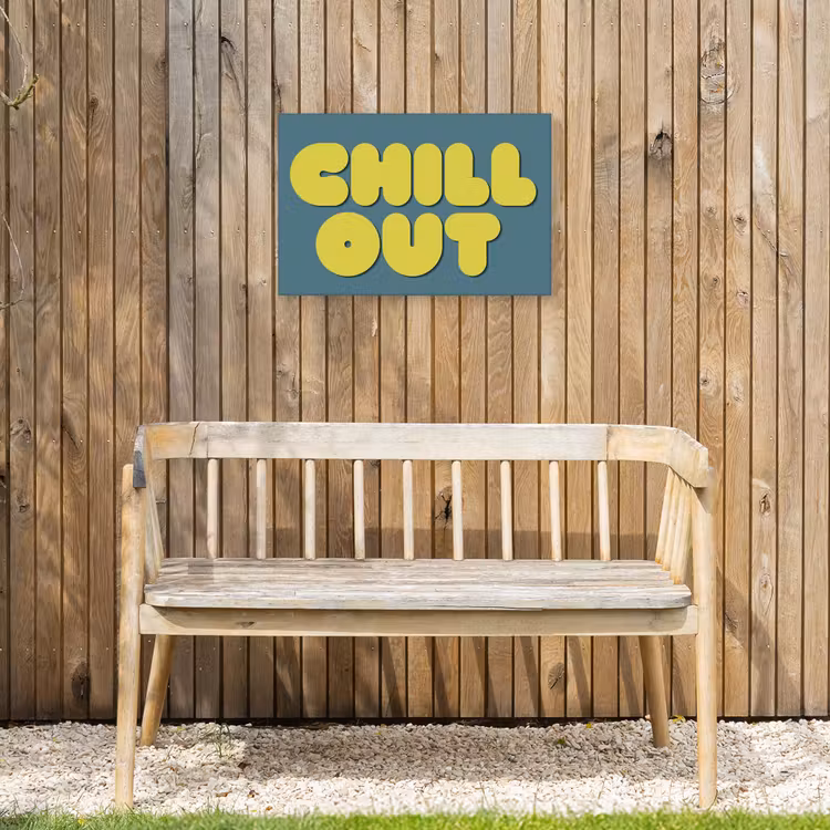 Buiten canvas - Chill out - Geel - Blauw — 3