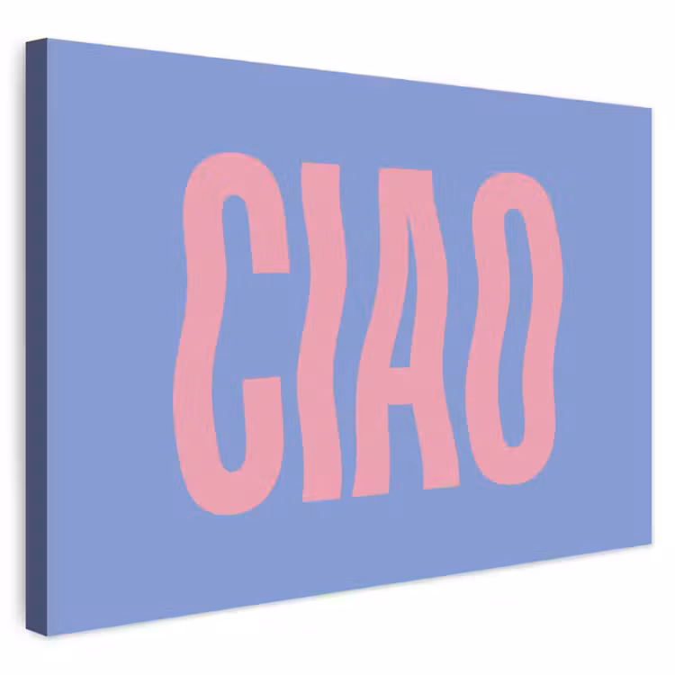 Buiten canvas - Ciao - Roze - Blauw - Golvend — 1