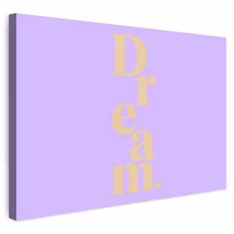 Buiten canvas - Dream - Paars - Typografisch — 1