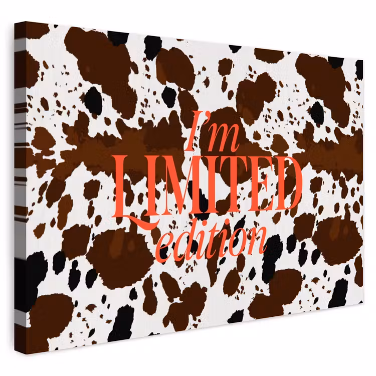 Buiten canvas - Koeienprint - Limited edition - Rood — 1