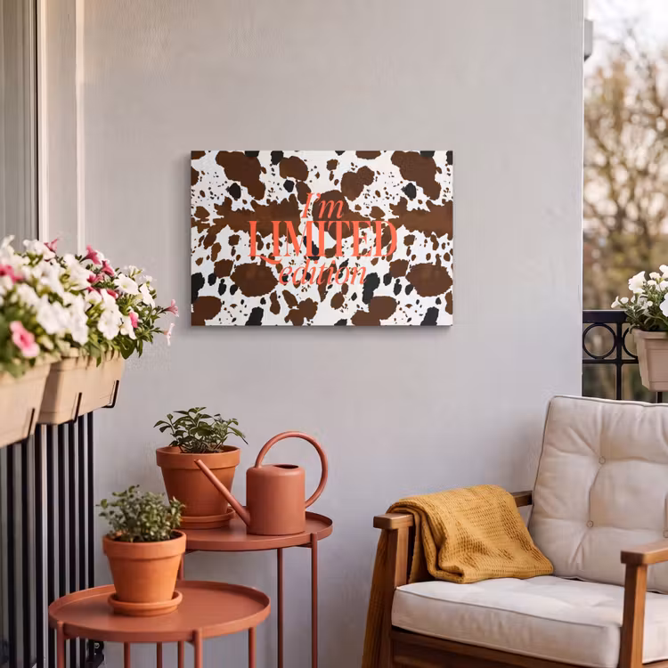 Buiten canvas - Koeienprint - Limited edition - Rood — 4