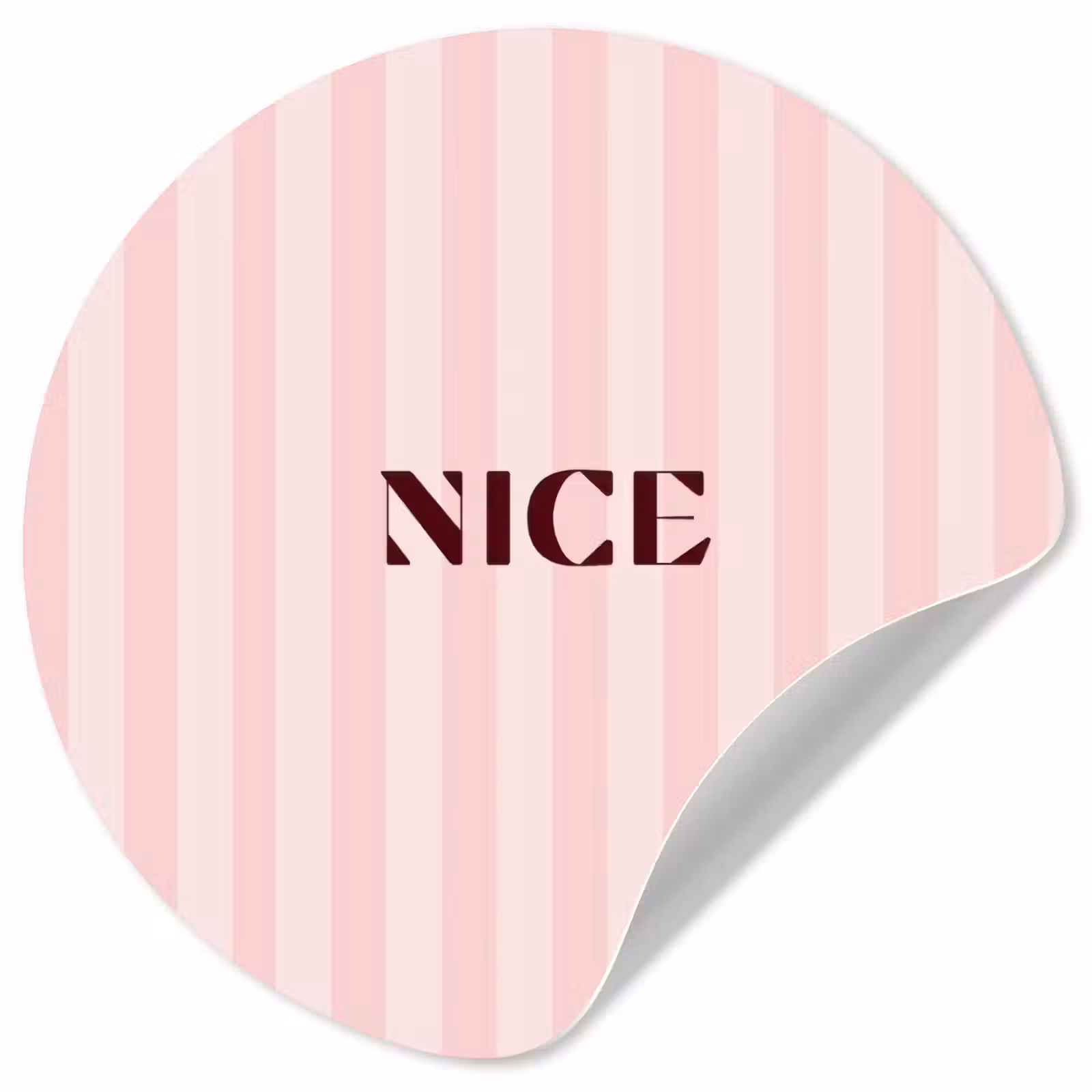 Behangcirkel - Nice - Strepen - Roze — 1
