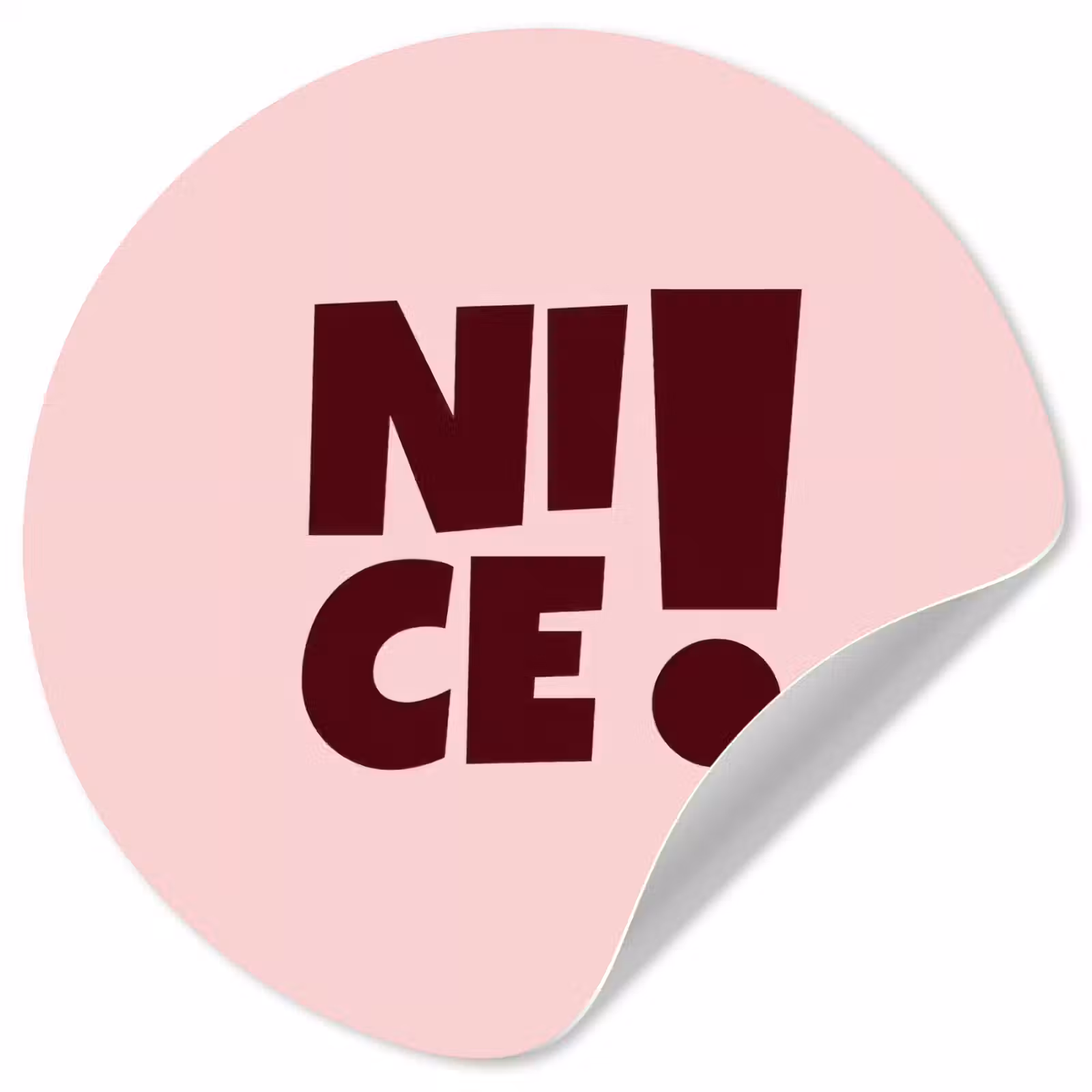 Behangcirkel - Nice - Uitroepteken - Roze — 1