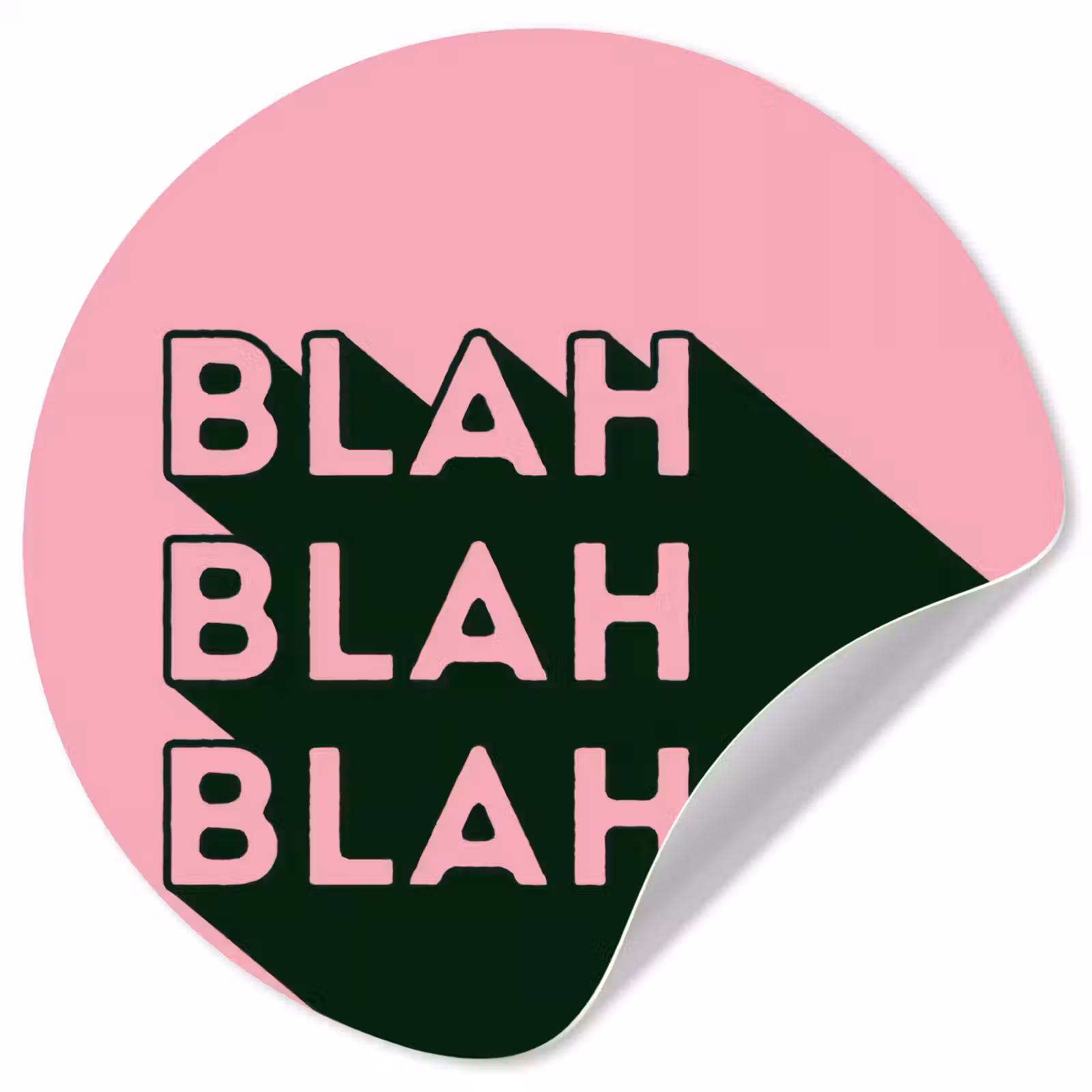 Behangcirkel - Tekst - Grafisch - Groen - Schaduw — 1