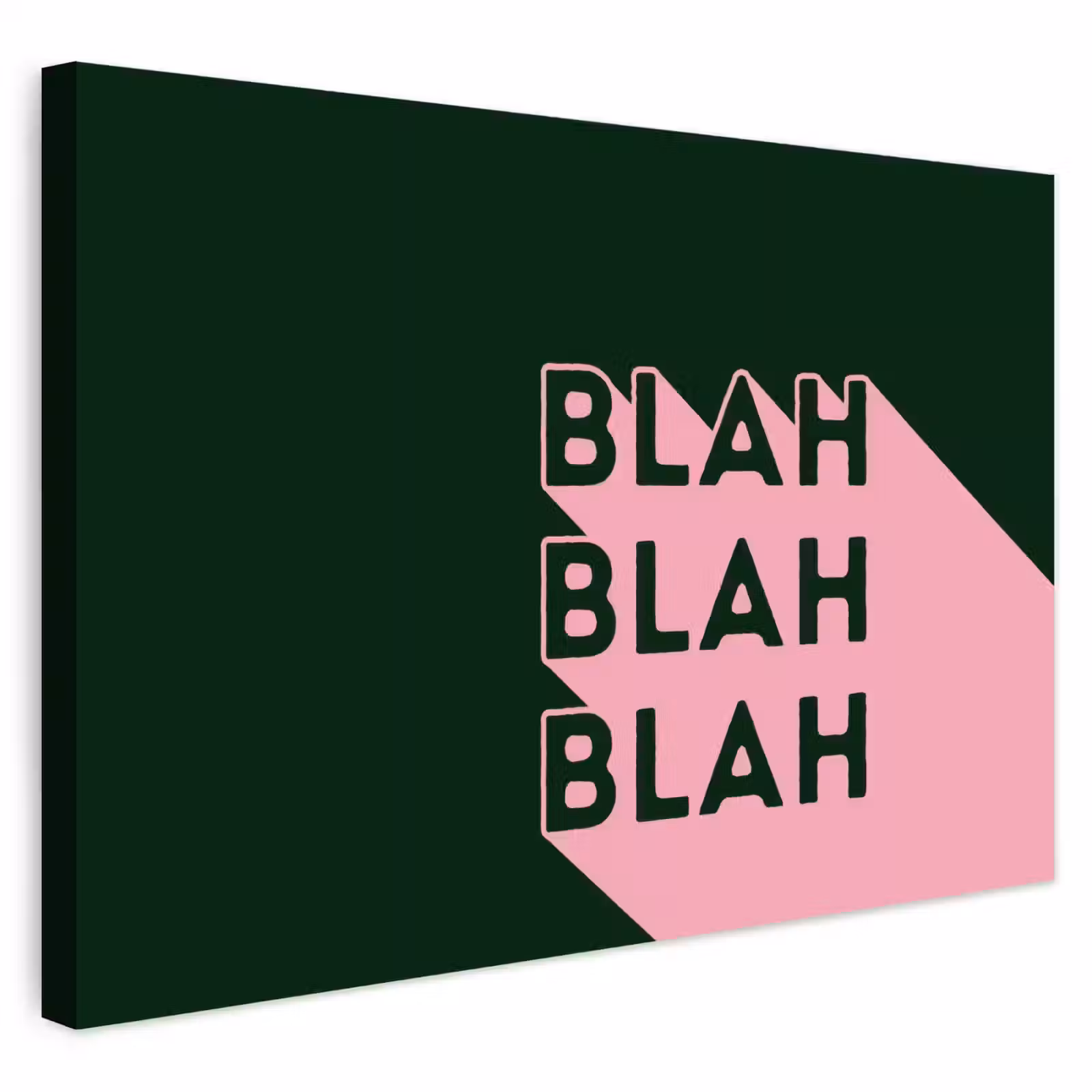 Buiten canvas - Donkergroen - Tekst - Schaduw - Grafisch — 1