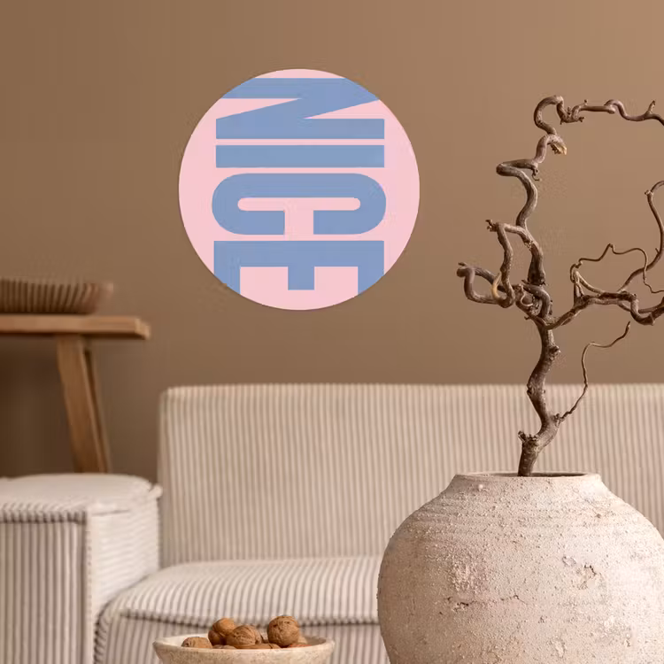 Behangcirkel - Nice - Paars - Roze — 2