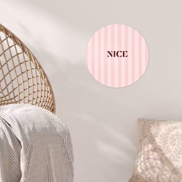 Behangcirkel - Nice - Strepen - Roze — 5