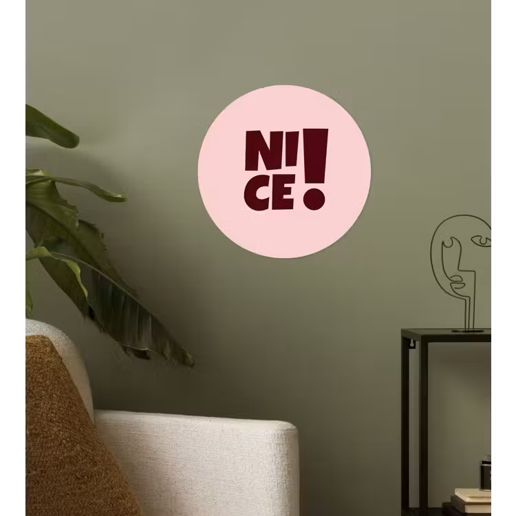 Behangcirkel - Nice - Uitroepteken - Roze — 3