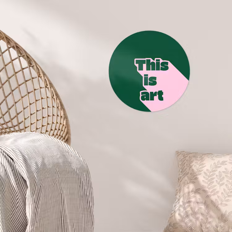 Behangcirkel - This is art - Schaduw - Roze — 5