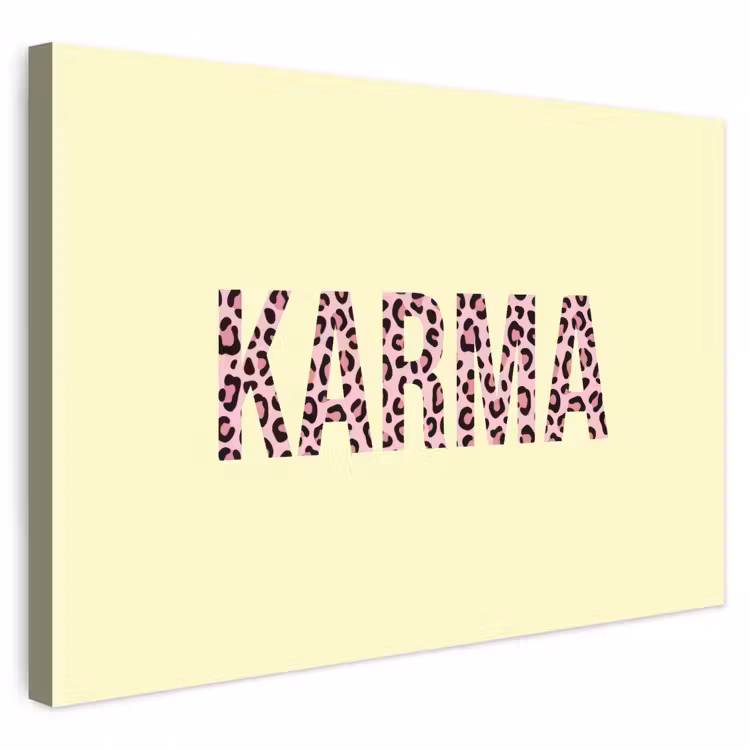 Buiten canvas - Karma - Luipaardprint - Geel — 1