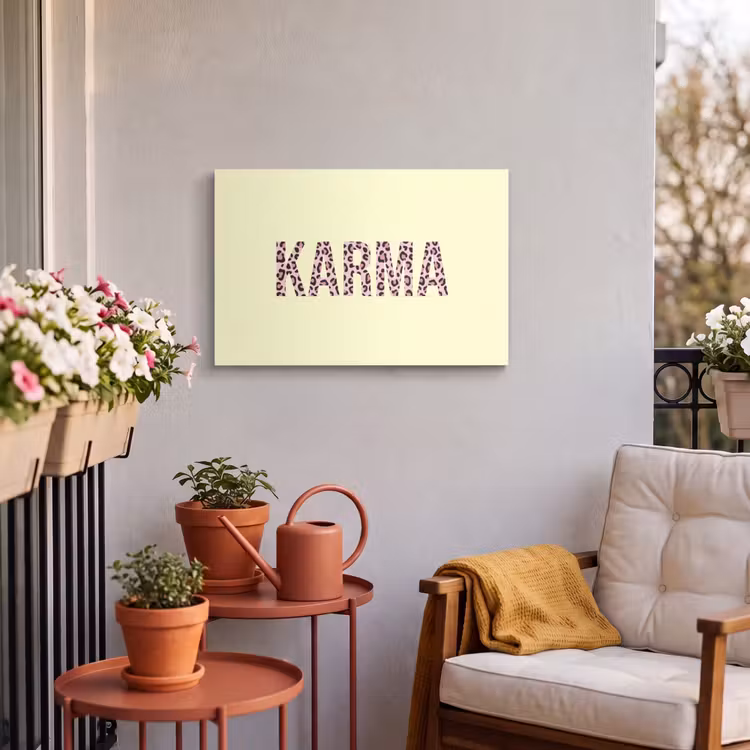 Buiten canvas - Karma - Luipaardprint - Geel — 4