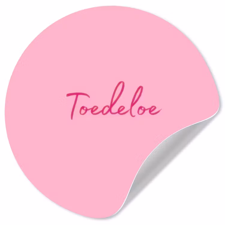 Behangcirkel - Toedeloe - Roze - Minimalistisch — 1
