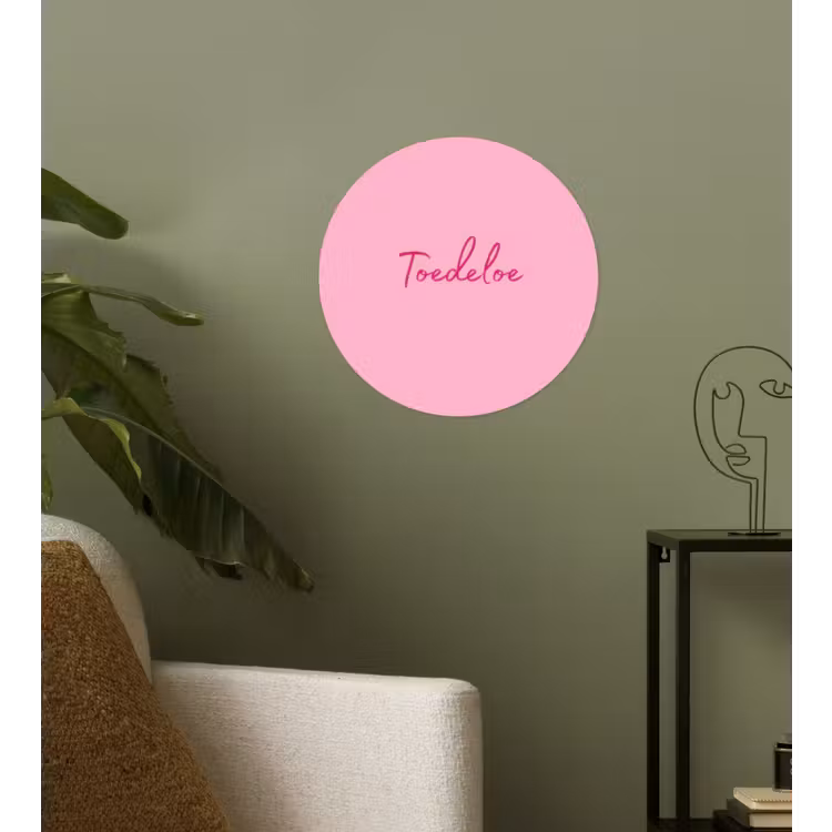 Behangcirkel - Toedeloe - Roze - Minimalistisch — 3