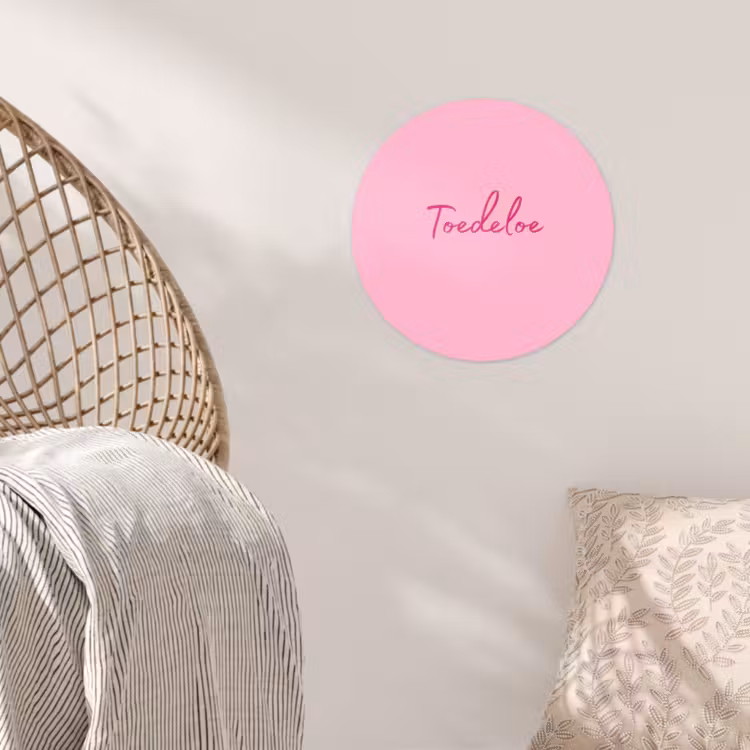 Behangcirkel - Toedeloe - Roze - Minimalistisch — 5