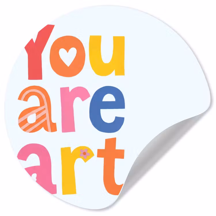 Behangcirkel - You are art - Kleurrijk - Grafisch — 1