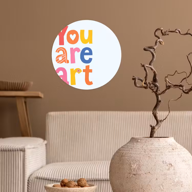 Behangcirkel - You are art - Kleurrijk - Grafisch — 2