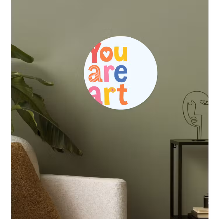 Behangcirkel - You are art - Kleurrijk - Grafisch — 3