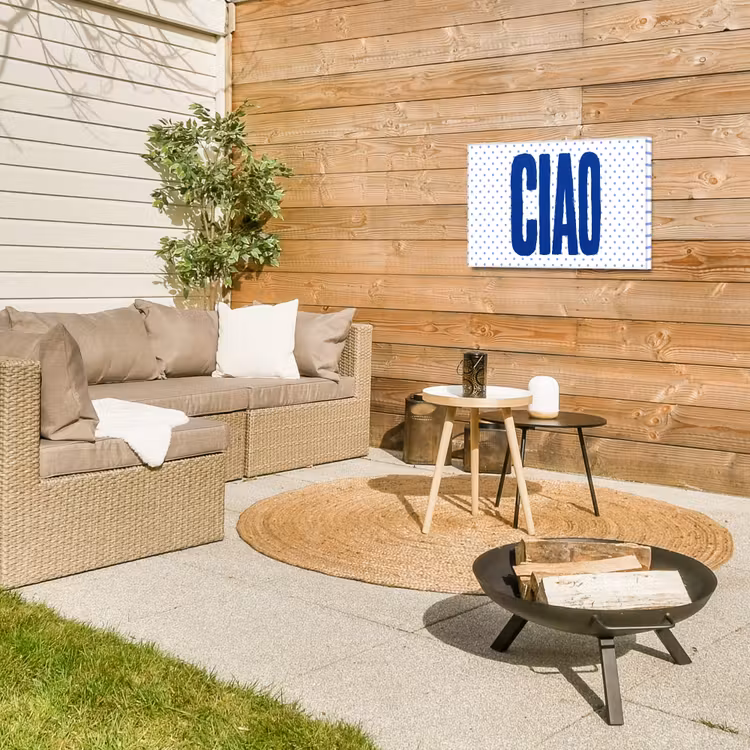 Buiten canvas - Ciao - Stippen - Roze - Wit — 5