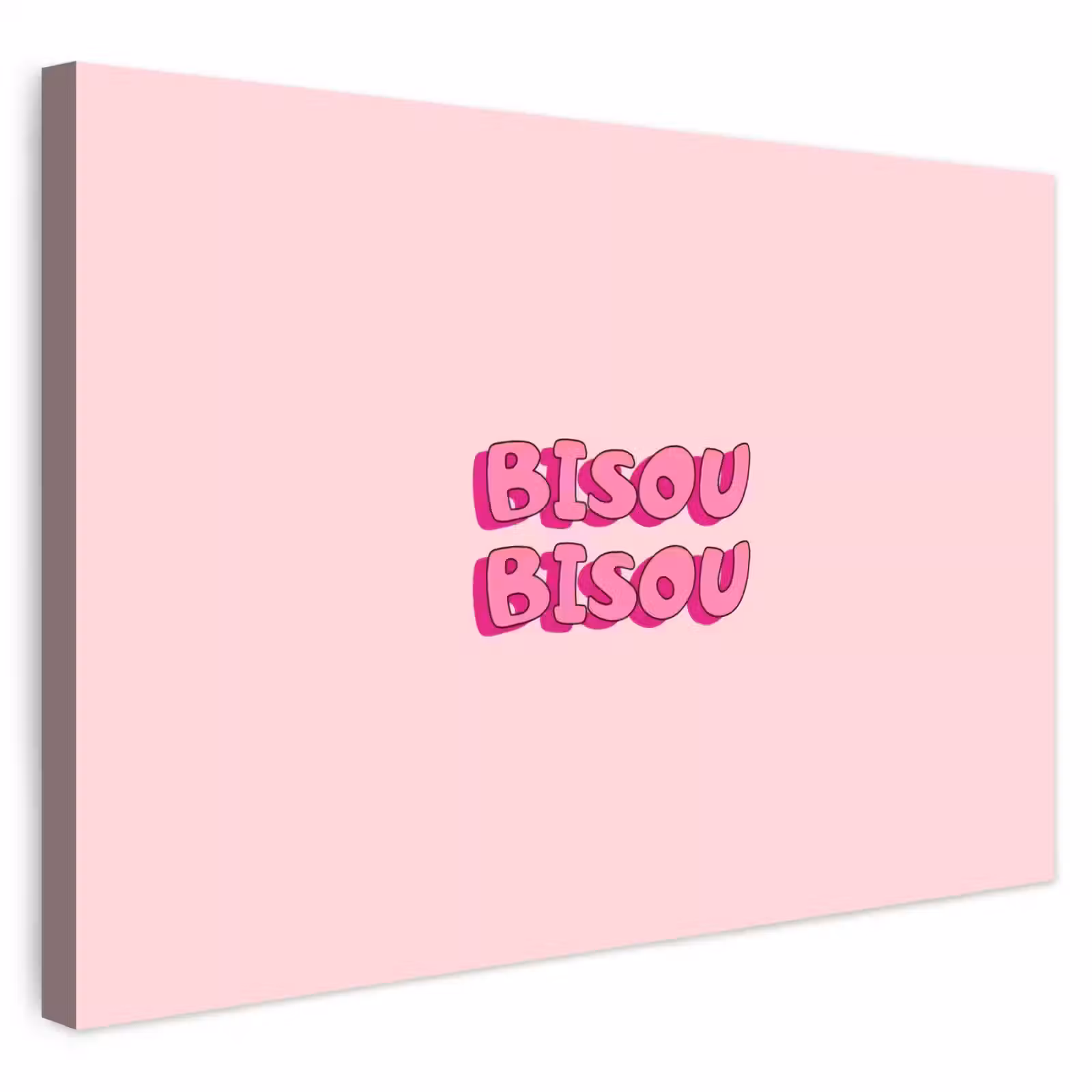 Buiten canvas - Bisou - Roze - Schaduw — 1